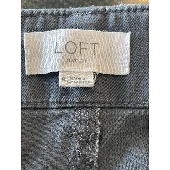 LOFT Heather blue/gray Bermuda size 8 - Picture 3 of 9